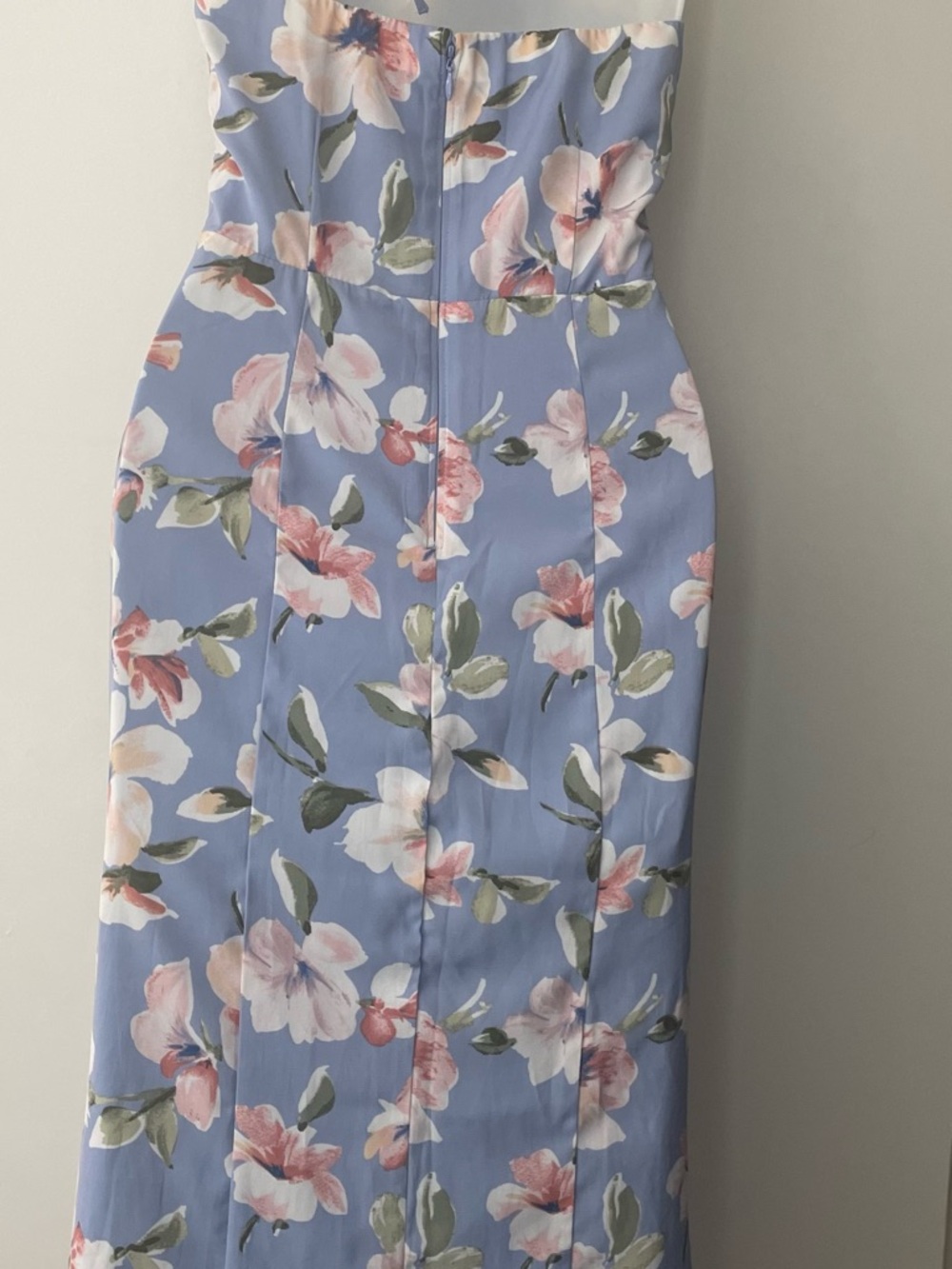 Abercrombie & Fitch Blue Floral Midi string halter XS - Picture 9 of 9